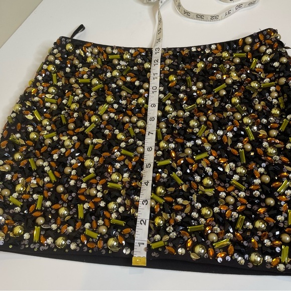 H&M SKIRT/BEADED ACCENTS IN GOLD,AMBER AND BLACK - Picture 6 of 9